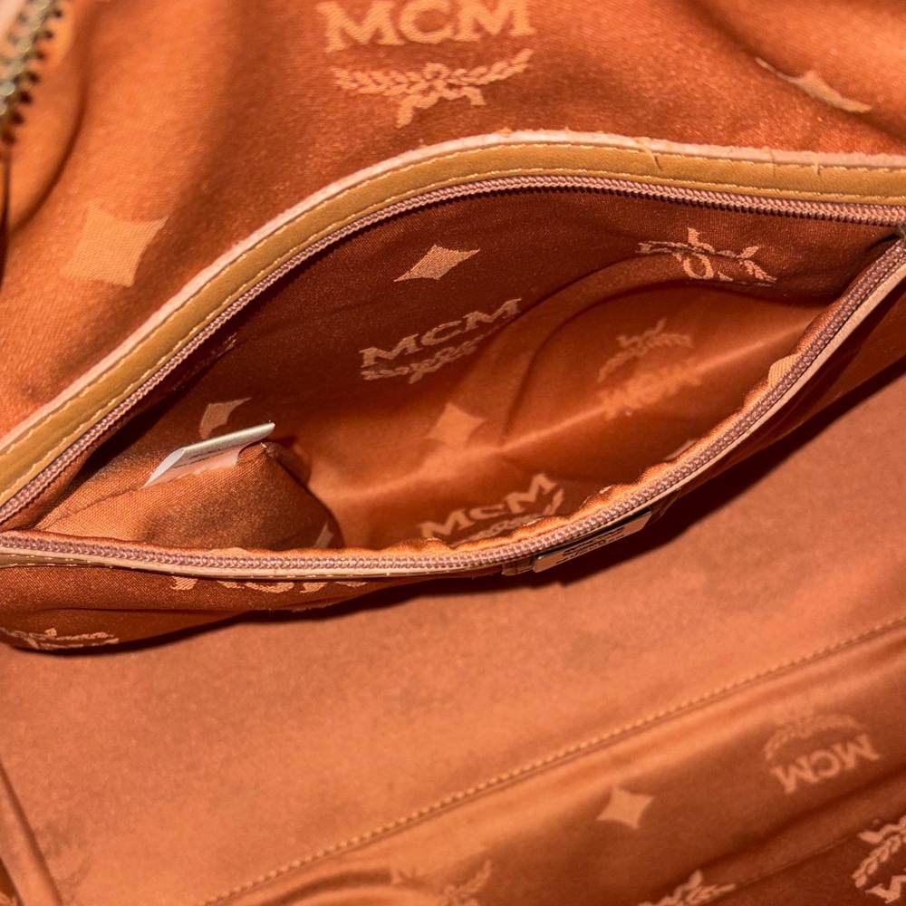 MCM Cognac Visetos Satchel - Picture 12 of 14